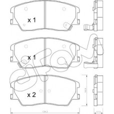 Cifam 822-1305-0 - CIFAM KIA Гальмівні колодки передн. SOUL III 1.6 19-. E-SOUL 19-