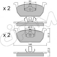 Cifam 822-1214-0 - CIFAM SKODA колодки гальмівні передні без датчик. KAMIQ. OCTAVIA III 19-. AUDI A1 Sportback 18-