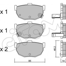 Cifam 822-362-0 - CIFAM KIA Колодки тормозные задние дисковые Cerato.Hyundai