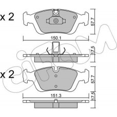 Cifam 822-312-0 - CIFAM BMW Гальмівні колодки передн. 3 E46. Z3 Roadster E36. Z4 Roadster E85