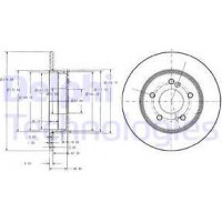 Delphi BG3326C - DELPHI DB диск гальмівний задній W124-202-203-210 2789