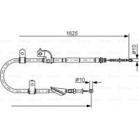 BOSCH 1987482081 - BOSCH SUBARU трос ручн.гальма лів.Forester 97-