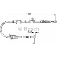 BOSCH 1987482246 - BOSCH трос ручного гальм. прав. MITSUBISHI CARISMA -06