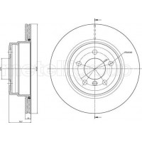 Cifam 800-1025C - CIFAM BMW Диск тормозной задн.X5 E70 07-.F15 13-.X6 E71 08-.F16 14-