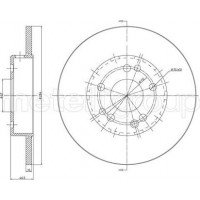 Cifam 800-124C - Гальмівний диск перед. S124-W124-C124 84-95 284x12