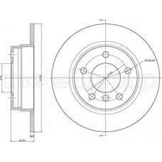 Cifam 800-229C - CIFAM BMW Диск тормозной задн. E36-46 1.6-2.5