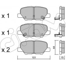 Cifam 822-995-0 - CIFAM MITSUBISHI Колодки торм.задние Outlander 12-. ASX. CITROEN C4 Aircross. MAZDA 6