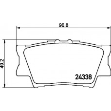 HELLA PAGID 8DB 355 006-881 - Комплект гальмівних накладок, дискове гальмо