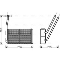 Ava Quality Cooling AU6177 - Теплообмінник, система опалення салону