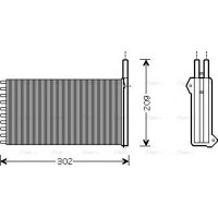 Ava Quality Cooling FD6154 - Теплообмінник, система опалення салону