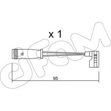 Cifam SU.164 - CIFAM DB датчик гальмівних колодок Vito. W220-211