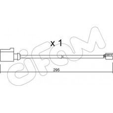 Cifam SU.273 - CIFAM VW датчик зносу передніх гальмівних колодок Touareg 3.0-4.2 10-.