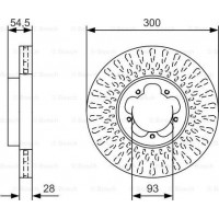 BOSCH 0986479B11 - BOSCH гальмівний диск передн. FORD Transit 06 - 30028