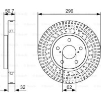 BOSCH 0986479T37 - BOSCH TOYOTA диск гальм. передній Lexus IS 05-