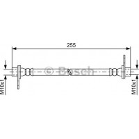 BOSCH 1987481585 - BOSCH MITSUBISHI шланг гальмівний задн.лів.внутрішній.Lancer 08-