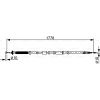 BOSCH 1987482509 - BOSCH FIAT трос ручного гальма лів-прав 500L 12-