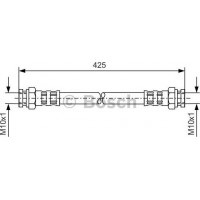 BOSCH 1987476169 - BOSCH шланг гальмівний задн. VW Caddy 96-