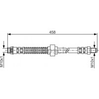 BOSCH 1987476730 - BOSCH CITROEN гальм.шланг передн.ZX -97