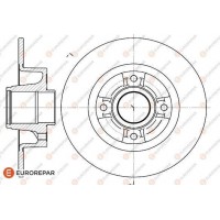 EUROREPAR 1618871380 - 8708309198 ДИСК ГАЛЬМІВНИЙ