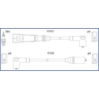 HITACHI 134704 - HUCO VW Комплект проводІв високої напруги Golf II.Passat 1.0-1.8 80-