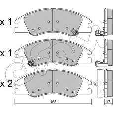 Cifam 822-630-0 - Комплект гальмівних накладок, дискове гальмо