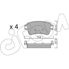 Cifam 822-1108-0 - CIFAM CITROEN гальмівні колодки задн. SPACETOURER.  DISPATCH IV.JUMPY. EXPERT 1.6- 2.0 D 02.16-