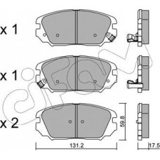 Cifam 822-885-0 - CIFAM HYUNDAI колодки гальмівні передн.Sonata.Tucson.Grandeur 06-