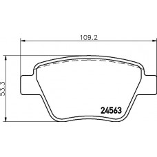 HELLA PAGID 8DB 355 014-021 - HELLA VW Тормозн.колодки задн.Audi A1.3.Seat.Skoda Octavia.SuperB.Yeti.Caddy III.Golf VI.Touran 06-