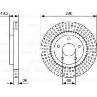 BOSCH 0986479T99 - BOSCH NISSAN диск гальмівний передн.Teana 2.5-3.5 08-