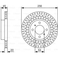 BOSCH 0986479T39 - BOSCH диск гальм. передн. MITSUBISHI COLT -12