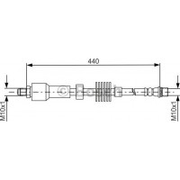 BOSCH 1987481688 - BOSCH шланг гальм. передн. лів. CITROEN C4  -17