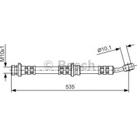 BOSCH 1987481025 - BOSCH NISSAN шланг гальмівний передн. VANETTA CARGO  95-