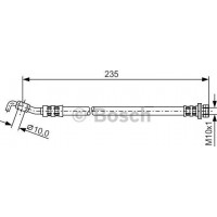 BOSCH 1987481177 - BOSCH TOYOTA шланг гальм.задн.Corolla 04-