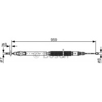 BOSCH 1987482001 - BOSCH CITROEN трос стоян.гальма C4 Picasso 05- прав.