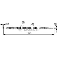 BOSCH 1987482353 - BOSCH CHEVROLET трос гальмівний лів. Lacetti.Nubira 03-