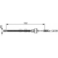 BOSCH 1987482278 - Тросовий привод, стоянкове гальмо