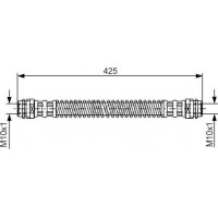 BOSCH 1987476330 - Гальмівний шланг AUDI-VW-PORSCHE Q7-Toureg-Cayenne R 07-15