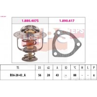 EPS 1.880.407 - EPS TOYOTA термостат з прокладкою Avensis 2.0  -08.Nissan Primera 2.0d