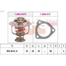 EPS 1.880.407 - EPS TOYOTA термостат з прокладкою Avensis 2.0  -08.Nissan Primera 2.0d