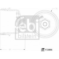 Febi Bilstein 172896 - FEBI кришка корпуси масляного фільтра OPEL Astra J