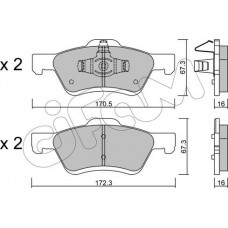 Cifam 822-906-0 - CIFAM MAZDA гальмівні колодки передн. TRIBUTE 04-. FORD MAVERICK 01-