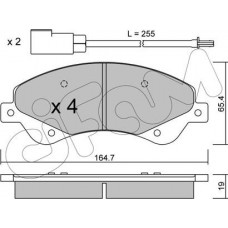 Cifam 822-679-0 - CIFAM FORD гальмівні колодки передн.Transit 2.2TDCi 06- передн.привід