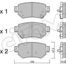 Cifam 822-1159-0 - Комплект гальмівних накладок, дискове гальмо