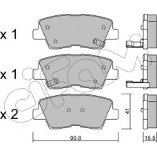 Cifam 822-886-0 - CIFAM KIA гальмівні колодки задн.Carens.Ceed.Soul.Hyundai i10.20.30.40.Tucson