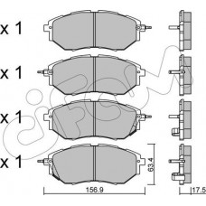 Cifam 822-763-0 - CIFAM SUBARU гальмівні колодки передн. LEGACY IV. FORESTER. OUTBACK 09-