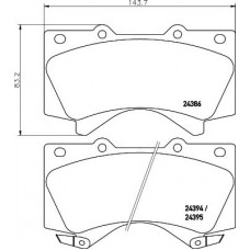 HELLA PAGID 8DB 355 013-151 - Комплект гальмівних накладок, дискове гальмо