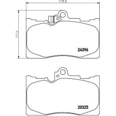 HELLA PAGID 8DB 355 012-121 - Комплект гальмівних накладок, дискове гальмо