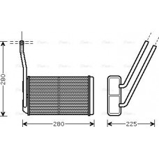 Ava Quality Cooling AU6195 - AVA LAND ROVER радіатор обігрівача салону FREELANDER I  1.8 16V 4x4