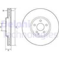 Delphi BG9210C - DELPHI DB гальмівний диск передній W211