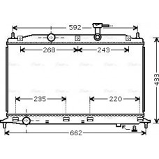 Ava Quality Cooling HY2188 - Радиатор охлаждения двигателя Hyundai Accent 1.4-1.6i 05>10 MT AC-- HY2188 AVA